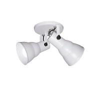 Spot De Sobrepor Hol Duplo Circular Direcionável 2xe27 Taschibra Bivolt Branco - 1