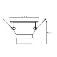 Kit 10 Spot De Led Recuado Embutir Redondo 6w Bivolt Preto Blumenau 6500k Luz Fria - 7