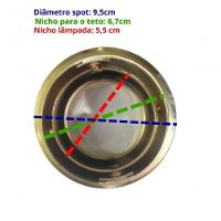 Spot De Embutir Redondo Direcionavel Mr16 Cores Diversas Cor Produto Dourado - 5