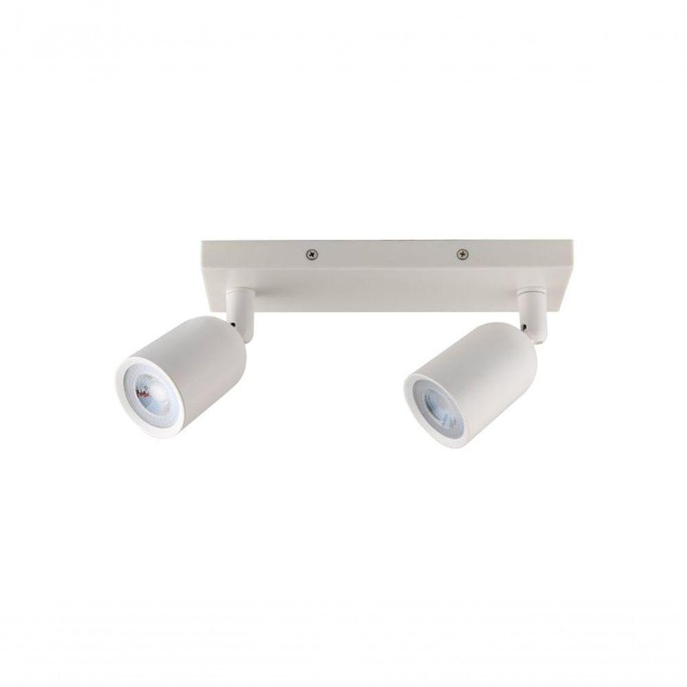 Spot De Led Direct Duplo Mr16 Linear 8w Branco Taschibra 3000k Luz Quente - 1