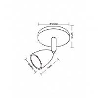 Spot De Led Direct Mr16 Circular 4w Branco Taschibra 6500k Luz Fria