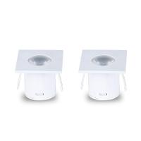 Kit 2 Spot Para Móvel Taschibra Pik Led Quadrado Branco Bivolt 3000k Luz Quente - 1