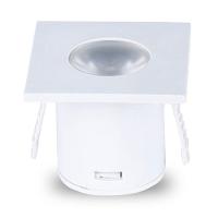 Kit 2 Spot Para Móvel Taschibra Pik Led Quadrado Branco Bivolt 3000k Luz Quente - 3