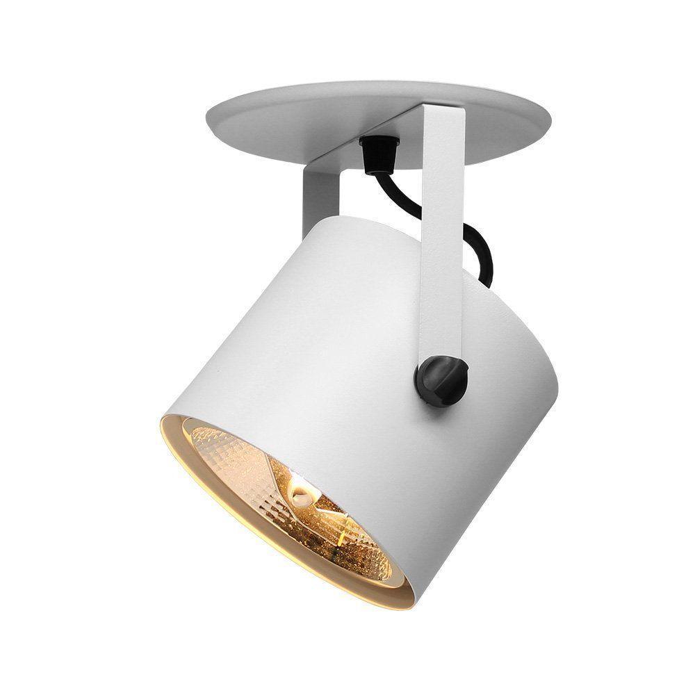 Spot De Sobrepor Direcionável Cannon Ar111 Redondo Taschibra Branco - 1