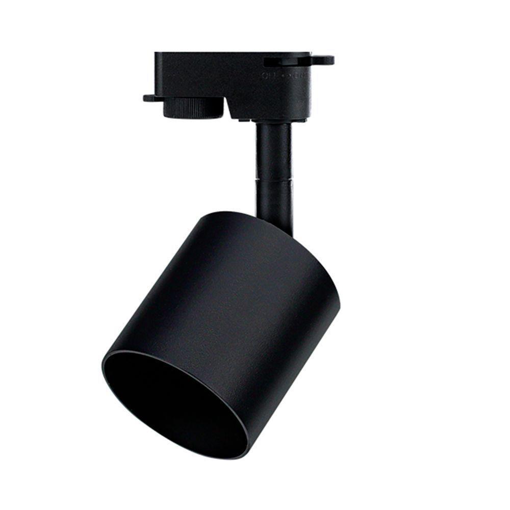 Kit Trilho Taschibra Com 3 Spot Track Ar70 Gu10 Bivolt Preto - 2