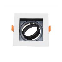 Spot Recuado De Embutir Quadrado Ar 70 Branco Com Preto Taschibra - 2