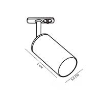 Kit Trilho Taschibra Com 3 Spot Track Mr16 Gu10 Bivolt Branco - 2