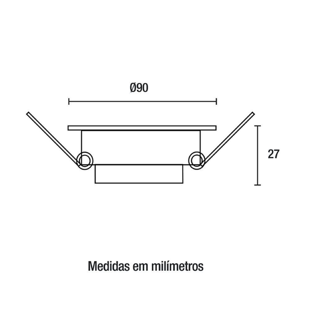 Spot Led Embutir Redondo 6w Branco - Blumenau Iluminação 4100k Luz Neutra - 2
