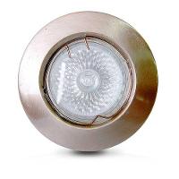 Spot de Embutir 5w Led Redondo Direcionável Aço Escovado - 5