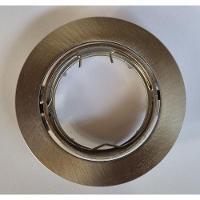 Spot de Embutir 5w Led Redondo Direcionável Aço Escovado - 10