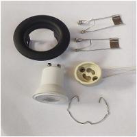 Mini Spot De Embutir Preto Com Led 3W Da Lâmpada Branco Frio 6500K - 3