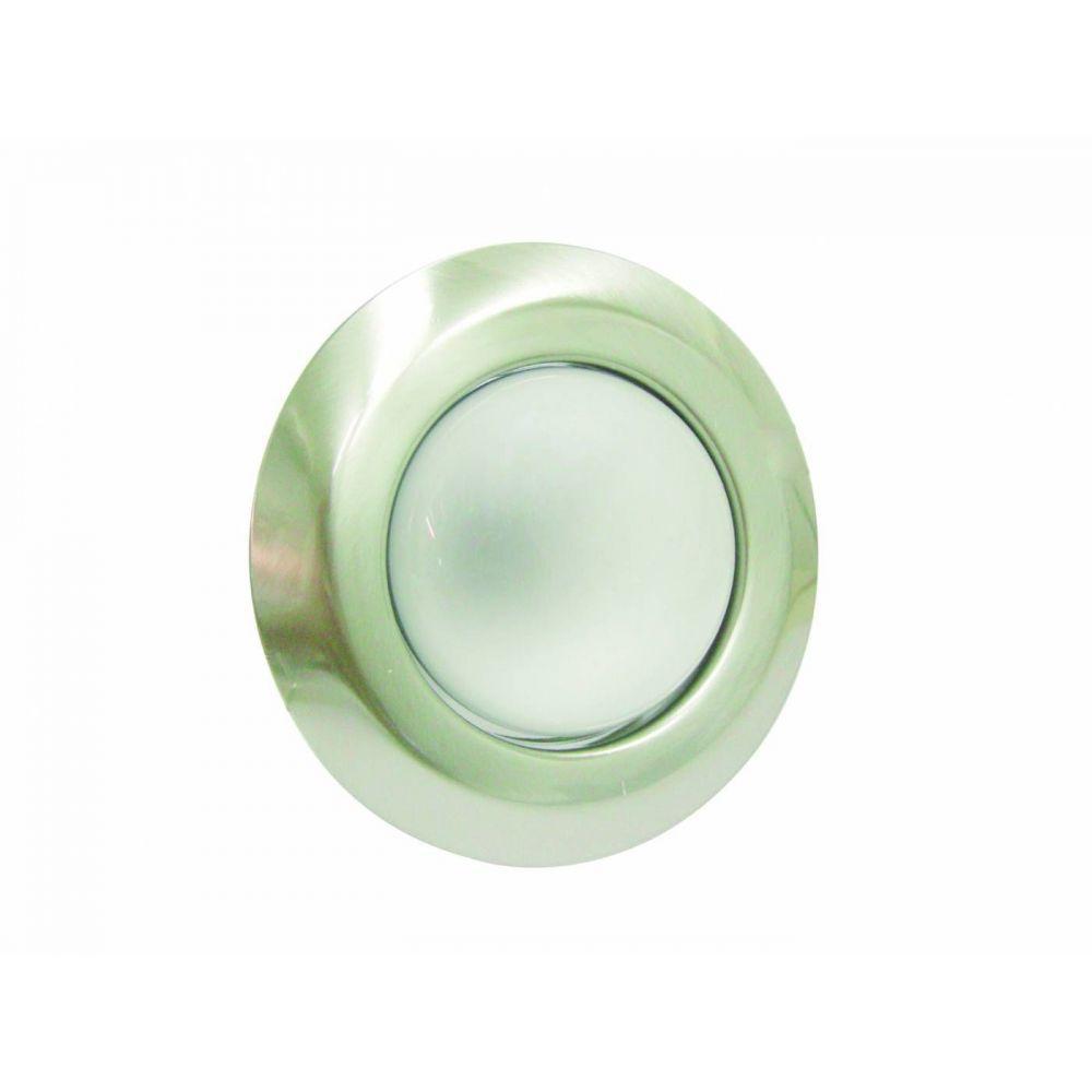 Spot de Embutir Base E27 Led 6w AÇo Escovado Branco Frio - 2