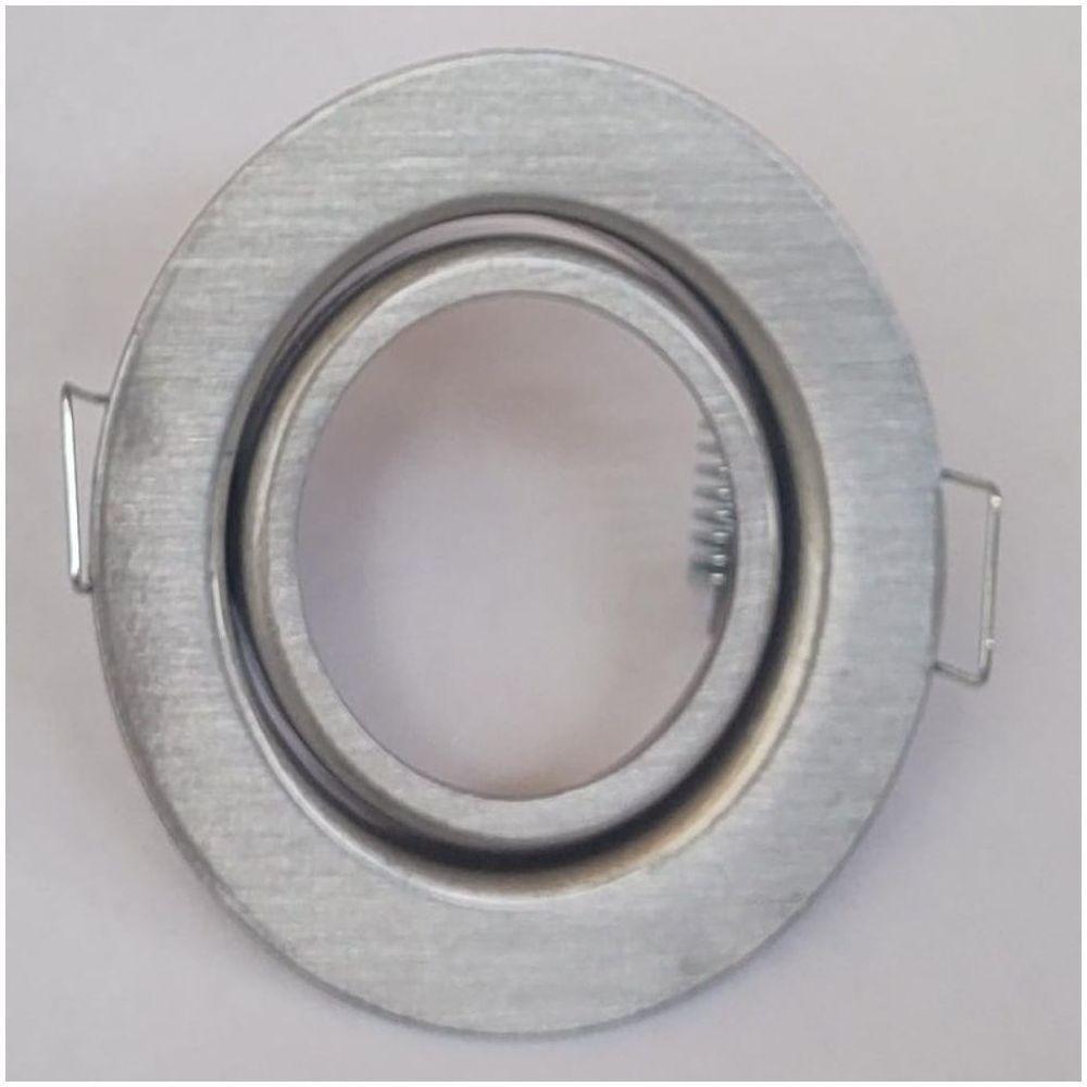 Spot Embutir Redondo Aço Escovado Com Led 4,8W Da Lâmpada Branco Quente 2700K - 3