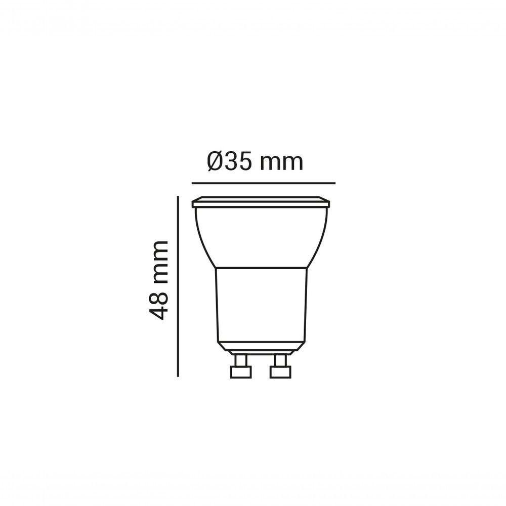 Mini Spot Dicroica De Embutir Recuado Led3,5W Branco - 8
