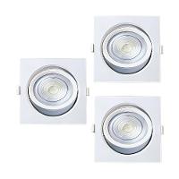 Kit 3 Spot De Led Embutir Alltop Par30 Quadrado 10w Bivolt Taschibra 4000k Luz Neutra - 5