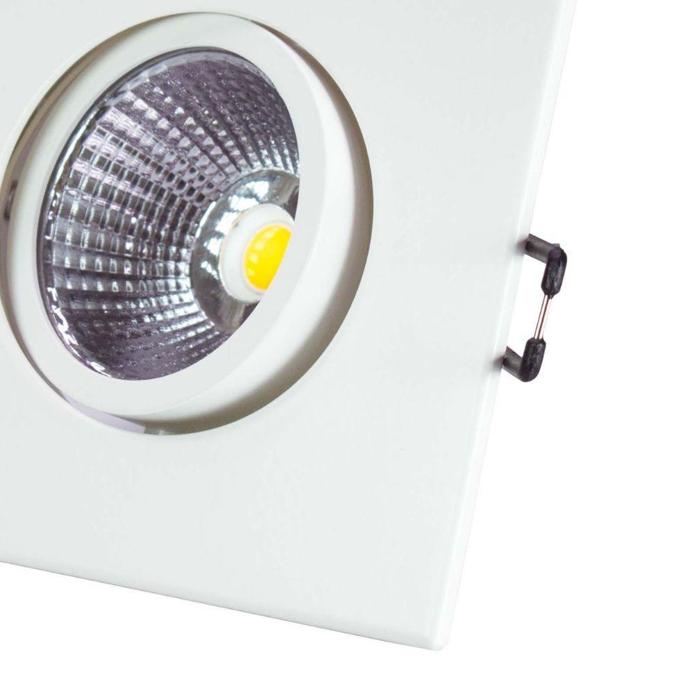 Spot Led Taschibra Embutir Quadrado Tsql 405 5w Alumínio 6500k Luz Fria - 4