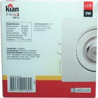 Kit 9 Spot Led Embutir 5w Quadrado 9x9cm Branco Frio Bivolt - 16