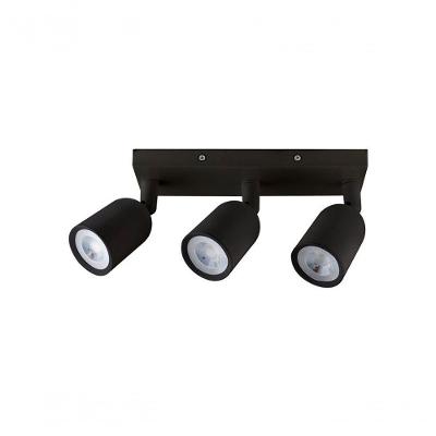 Spot De Led Direct Triplo Mr16 Linear 12w Preto Taschibra 6500k Luz Fria
