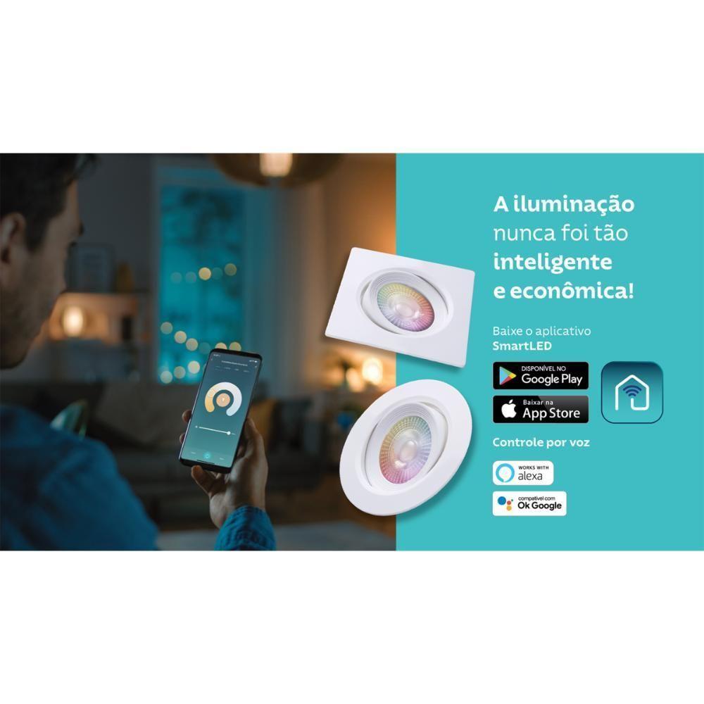 Spot Redondo De Embutir Smart Led 350 Lm 5 Wspot Redondo De Embutir Smart Led 350 Lm 5 W - 3