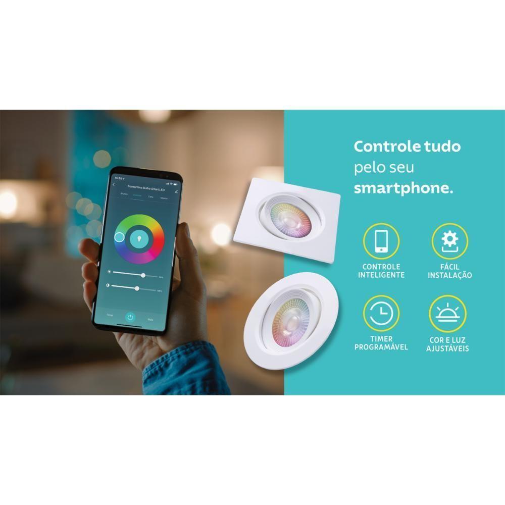 Spot Redondo De Embutir Smart Led 350 Lm 5 Wspot Redondo De Embutir Smart Led 350 Lm 5 W - 4