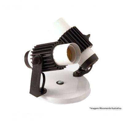 Spot Alum Aletado 2 Canoplas Branco