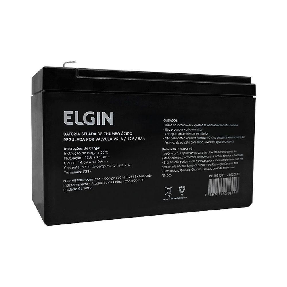 Bateria Selada Elgin, P/ Nobreak, Vrla, 12v 9ah - 82313 - 1