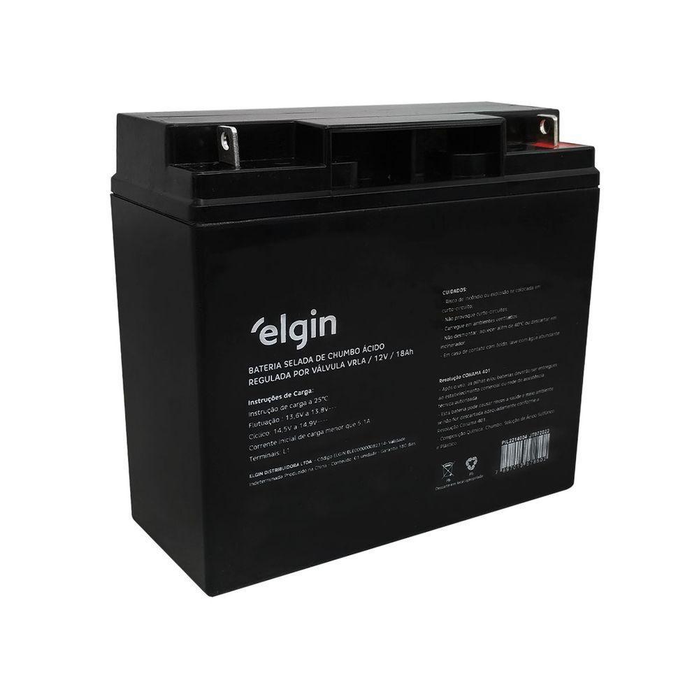 Bateria Selada Elgin, P/ Nobreak, Vrla, 12v 18ah - 82314 - 3