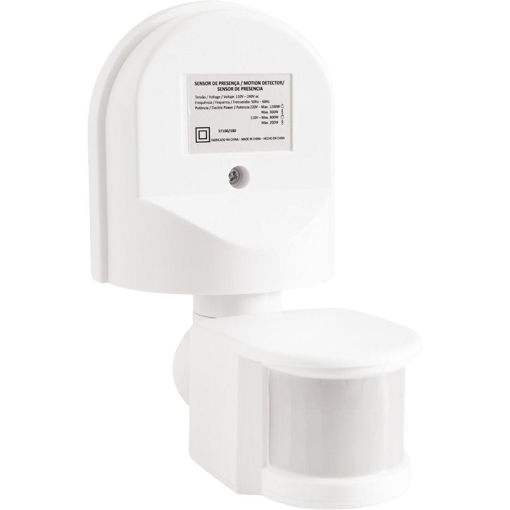 Sensor De Presença 360° Articulado Para área Semi Aberta Bivolt Com Fotocélula Branco - 1