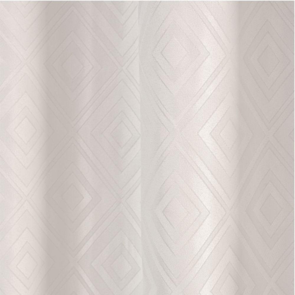 Cortina Em Jacquard Degradê 2,00 X 1,70 Para Trilho Comum - Branca - 2