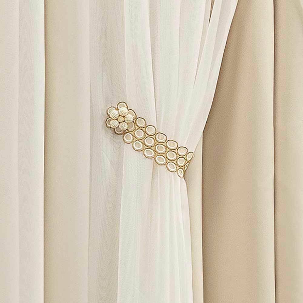 Cortina Grécia 3 Mts Sala Quarto Blackout Para Varão - Palha - 2