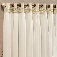 Cortina Grécia 3 Mts Sala Quarto Blackout Para Varão - Palha - 3