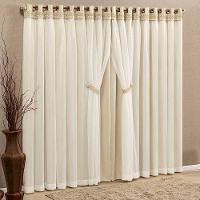 Cortina Grécia 2 Mts Sala Quarto Blackout Para Varão - Palha - 1