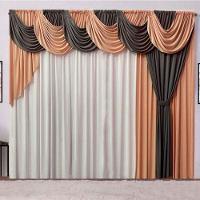 Cortina Inspiração 3 Metros Sala Quarto Para Varão - Rosê - 1