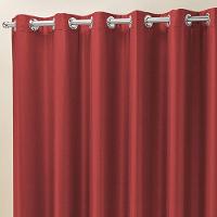 Cortina Madri Para Varão Tecido Semi Blackout 3,00M X 2,50M - Vermelho - 3
