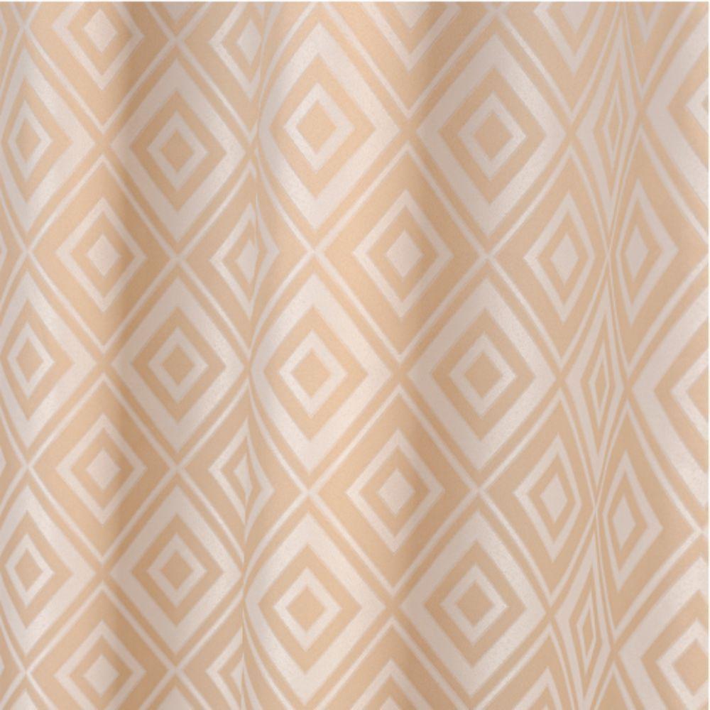 Cortina Em Jacquard Bahamas 4,00 X 2,70 Para Trilho Comum - Bege - 2