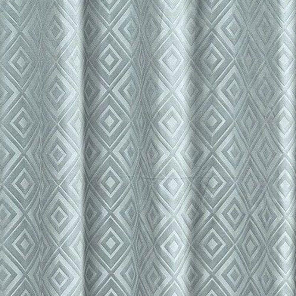 Cortina Em Jacquard Bahamas 3,00 X 2,70 Para Trilho Comum - Cinza Claro - 3