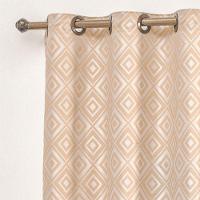 Cortina Em Jacquard Bahamas 4,00 X 2,70 Para Varão - Bege - 7