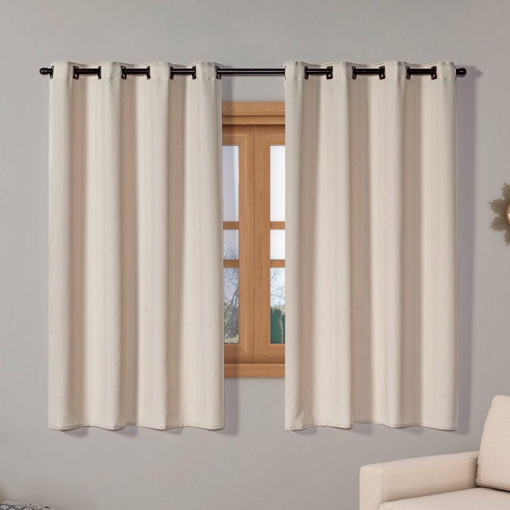 Cortina Isa Varão Tecido Oxford 2,80M X 1,60M P/ Janela - Avelã - 1