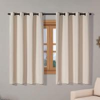 Cortina Isa Varão Tecido Oxford 2,80M X 1,60M P/ Janela - Avelã - 1