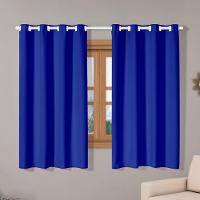 Cortina Isa Varão Tecido Oxford 2,80M X 1,60M P/ Janela - Azul Royal