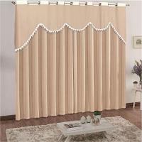 Cortina Classic Para Varão Em Malha 3,00m X 2,50m Sala Quarto - Palha - 1