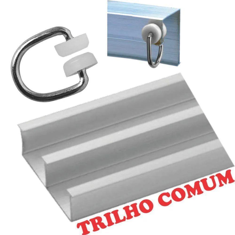 Cortina Pryme 3 Metros Sala Quarto Em Oxford Para Trilho Comum - Palha - 2