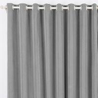 Cortina Tóquio Varão Simples Tecido Oxford 4,00M X 2,80M Janela - Cinza - 1