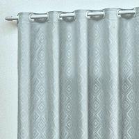 Cortina Em Jacquard Bahamas 2,00 X 1,70 Para Trilho Comum - Cinza Claro - 2