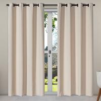 Cortina Isa Varão Tecido Oxford 4,00M X 2,50M - Avelã - 1