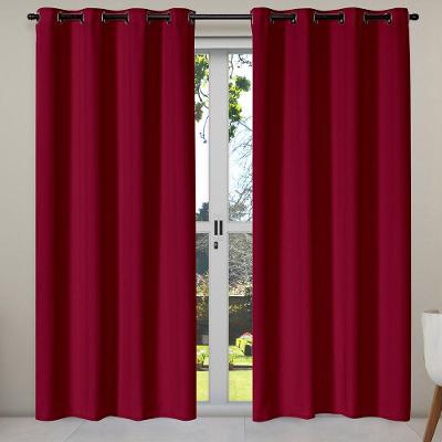 Cortina Isa Varão Tecido Oxford 2,80M X 2,30M P/ Porta Balcão - Vermelho