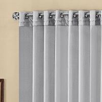 Cortina Parys 2 Metros Semi Blackout Sala Quarto Para Varão - Cinza - 2