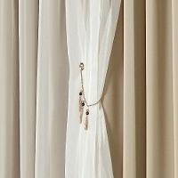 Cortina Bélgica 2 Mts Sala Quarto Blackout Para Varão - Avelã - 3