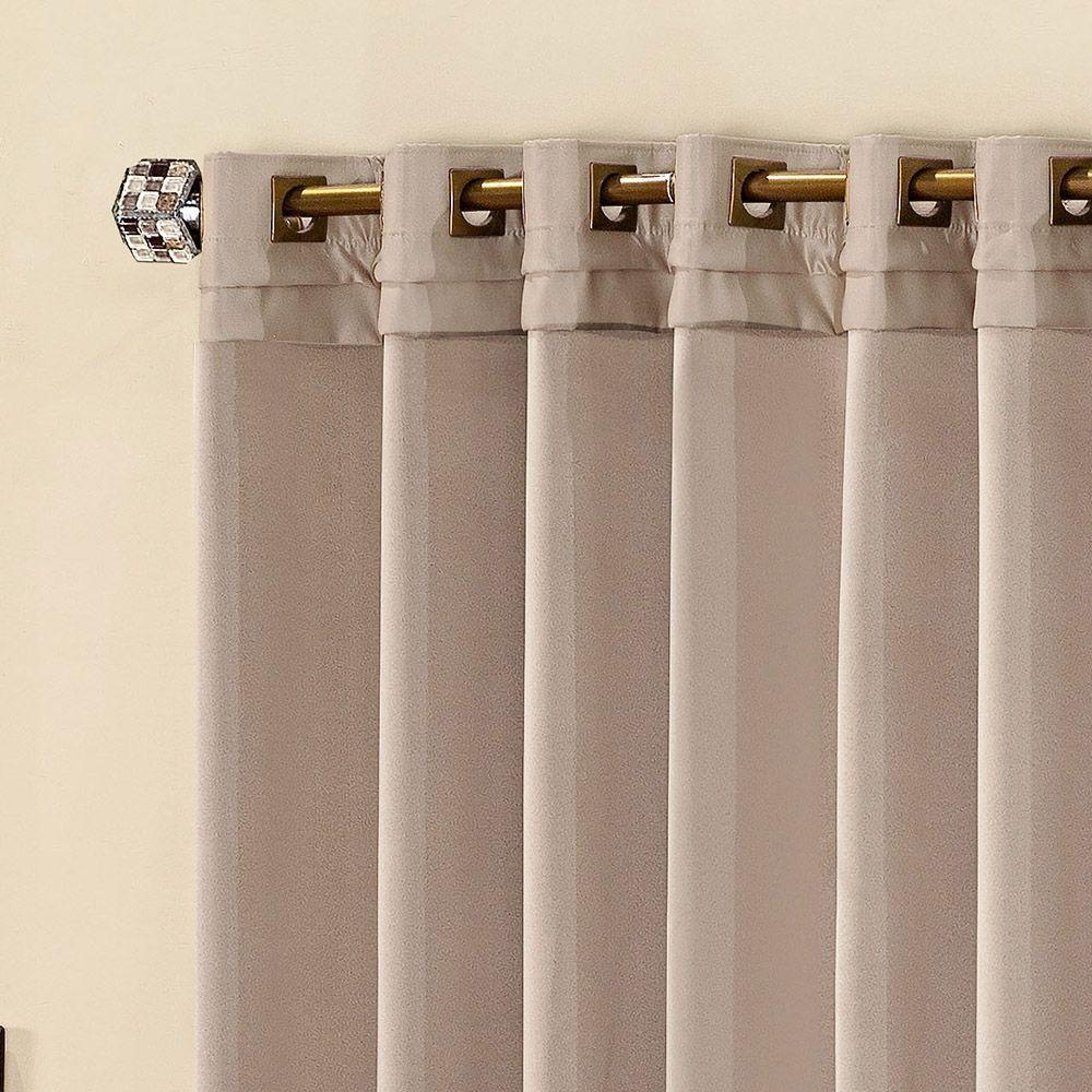 Cortina Parys 3 Metros Semi Blackout Sala Quarto Para Varão - Avelã - 2