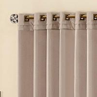 Cortina Parys 3 Metros Semi Blackout Sala Quarto Para Varão - Avelã - 2